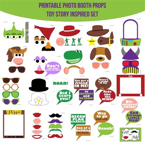 Toy Story Photo Booth Props Free Printable Pdf